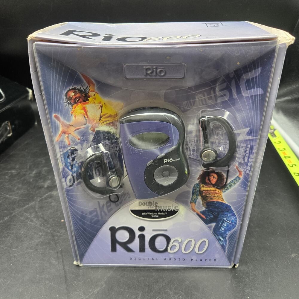 VTG Rio 600 Digital Audio Player 32MB MP3 WMA New Sealed NOS Y2K Portable Music